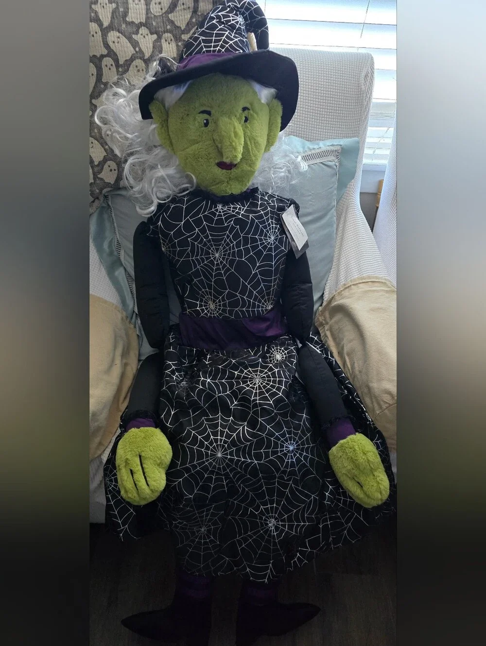 Isaac Mizrahi 5ft Halloween Life Sized Witch Pillow